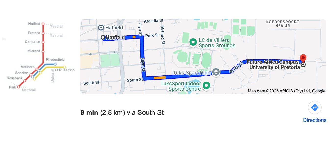 UP - Route Map - South Africa