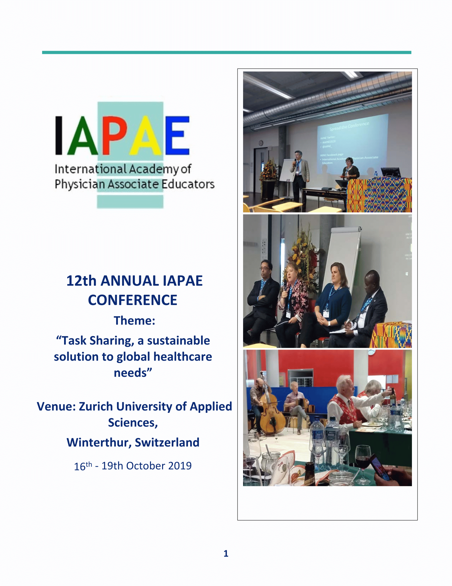 12th Annual IAPAE Conference Report 2019