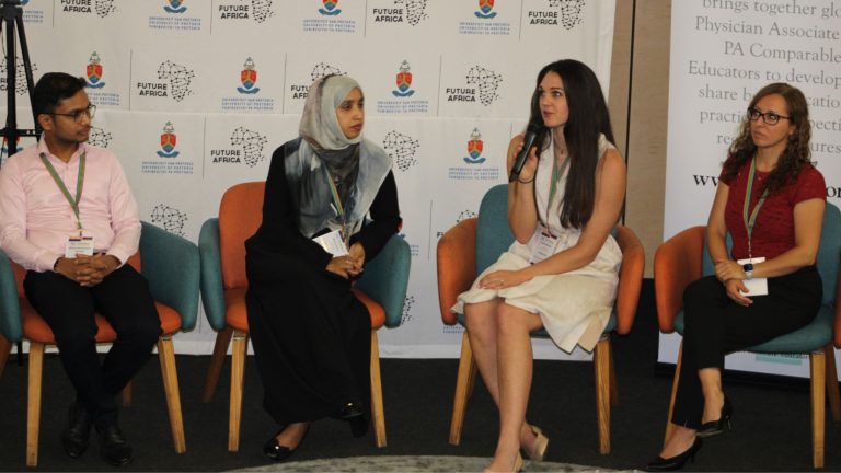 United Kingdom PA Educators speaking with United States PA Educators